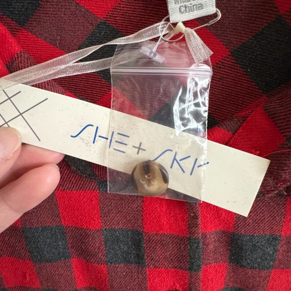 NWT She + Sky Buffalo Plaid Shirt Top - Picture 9 of 12